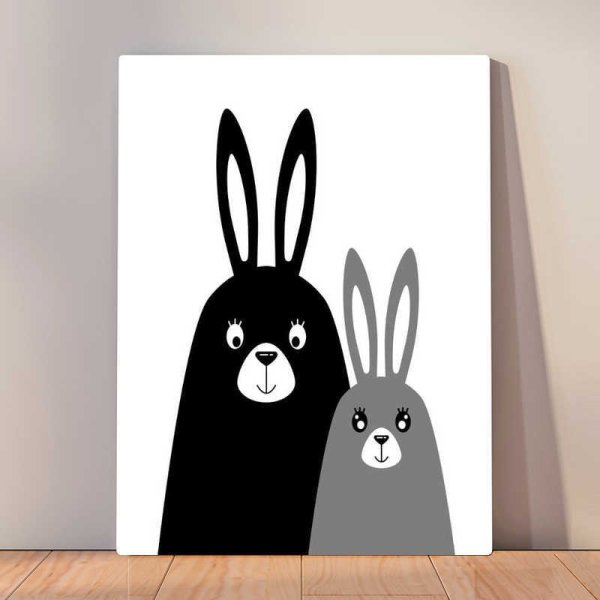 Постер заяц в скандинавском стиле
