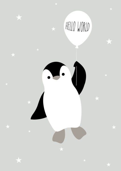 Черно белые постеры в детскую