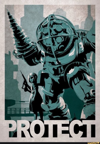 Биошок Инфинити арт постеры