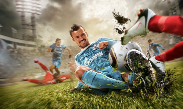 Рекламный баннер футбол