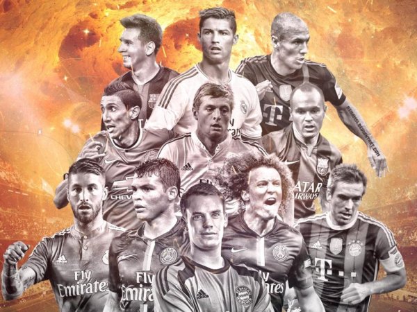 Футболисты коллаж