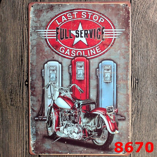 Винтажные металлические таблички