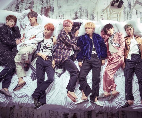 Группа БТС плакат