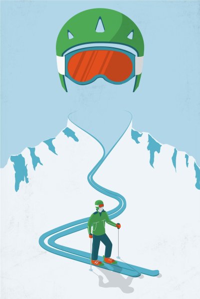Постер сноубордист
