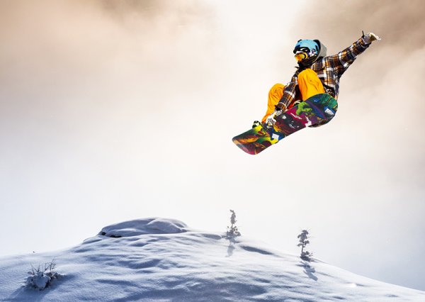 Сноубордист арт