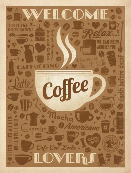 Постер кофе