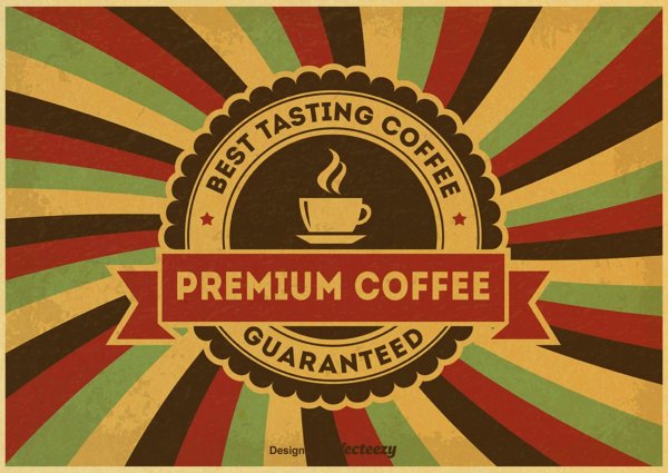 Ретро Постер кофе