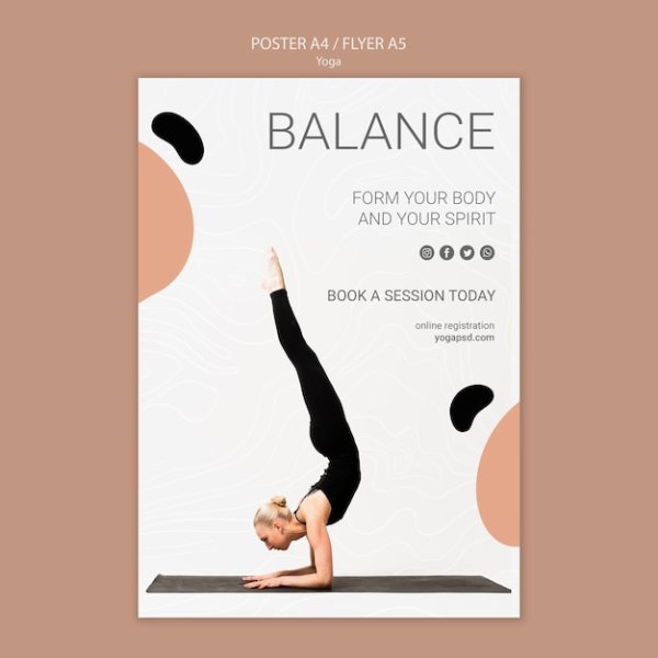 Йога плакат