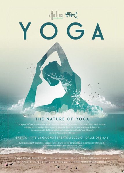 Рекламная листовка йога