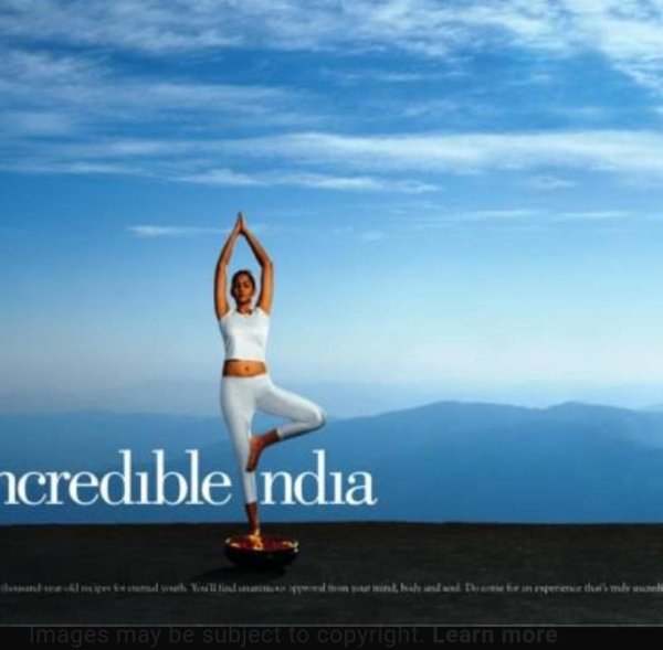 Рекламный плакат йоги