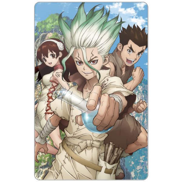 Плакат аниме доктор Стоун