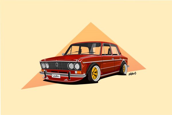 Ретро наклейки на ВАЗ