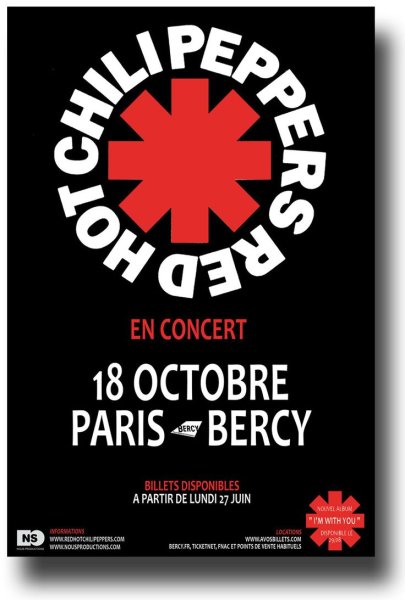 Red hot Chili Peppers плакат