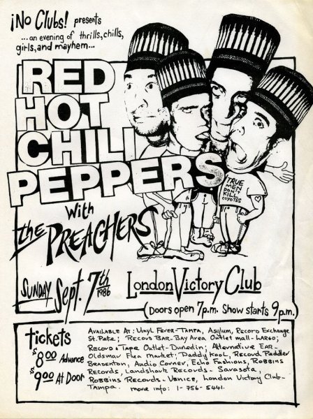 Red hot Chili Peppers плакат