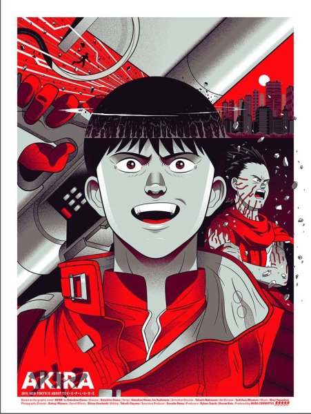 Акира 1988 Постер