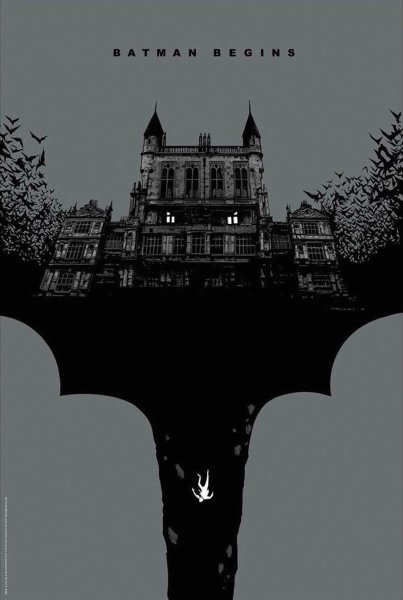 Бэтмен начало 2005 Постер