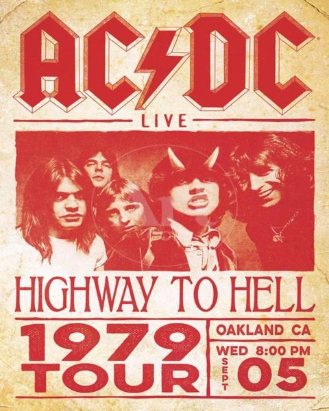 AC DC плакат