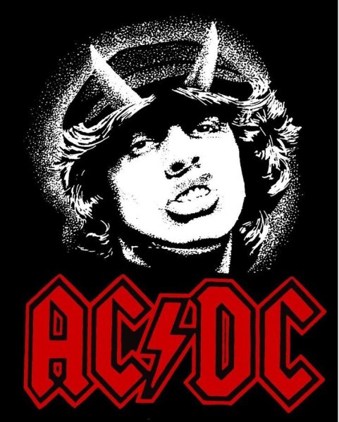 Эмблемы рок группы АС ДС