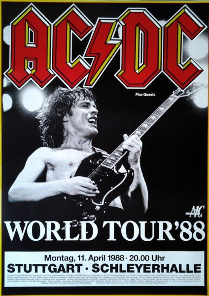 AC DC Concert poster
