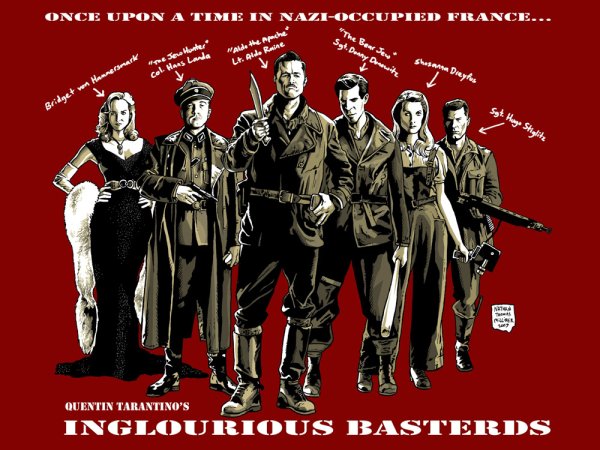 Бесславные ублюдки Постер