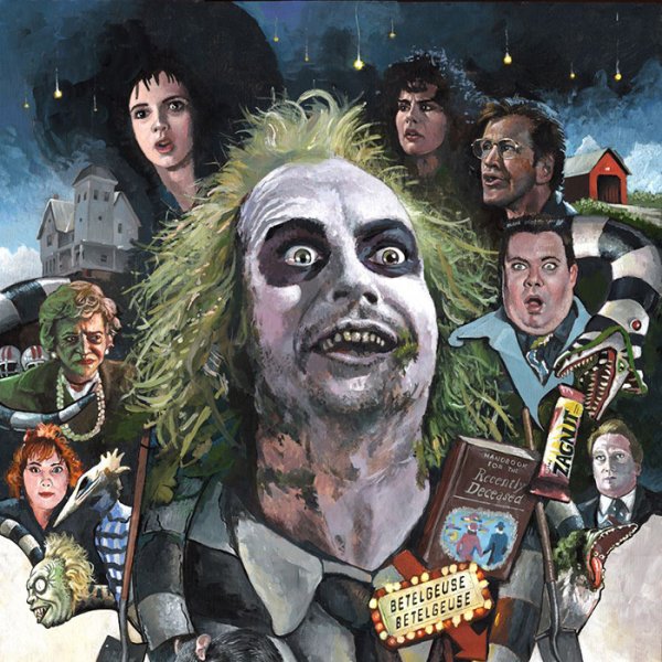 Битлджус тим Бертон Постер