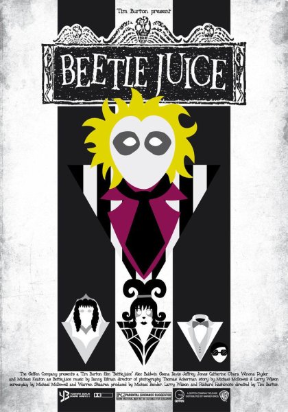 Битлджус 1988 Постер