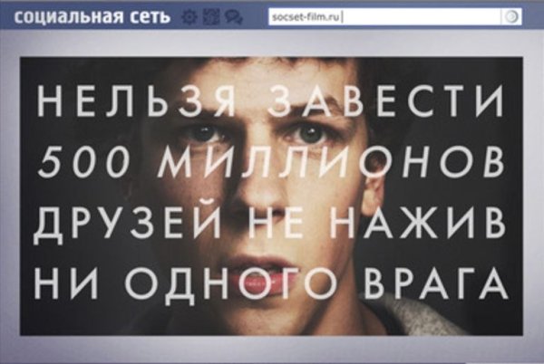 Социальная сеть 2010 Постер