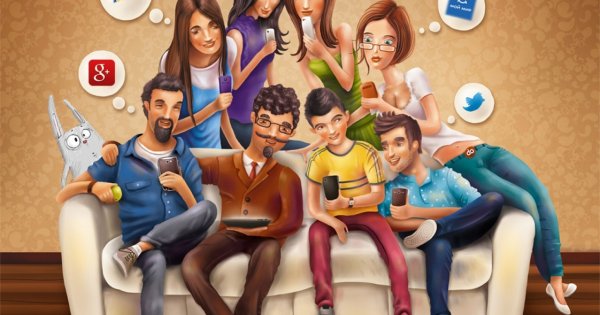 Социальные сети иллюстрации