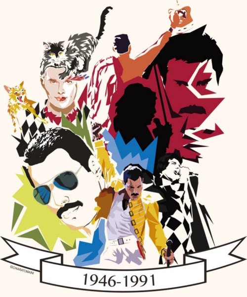 Фредди Меркьюри Квин арты