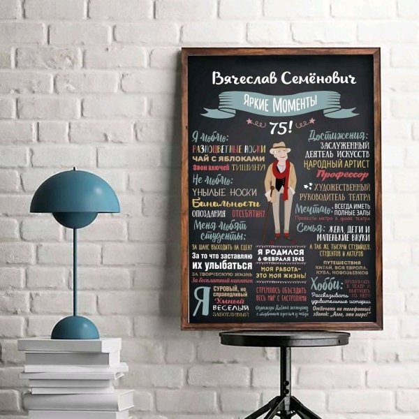 Постер начальнику на день рождения