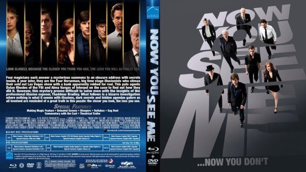 Now you see me (2013) Blu ray Cover