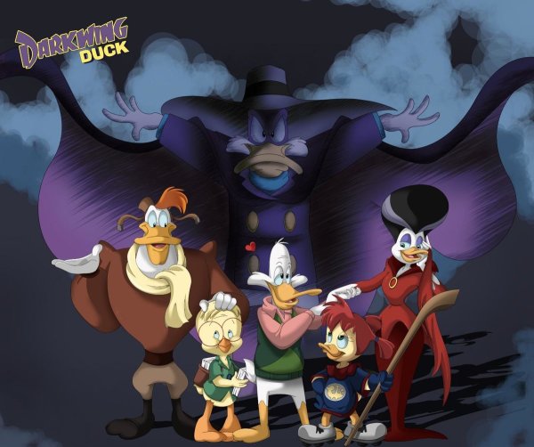 Дональд дак черный плащ