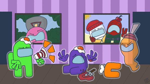 Амонг АС предатель в космосе