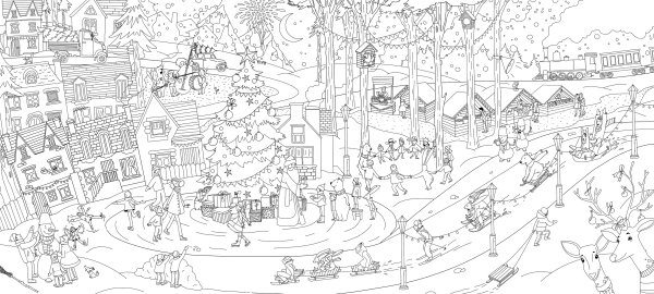 Плакат раскраска