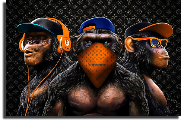 Постер обезьяны