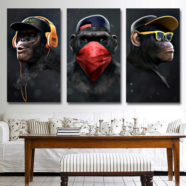 Триптих обезьяны