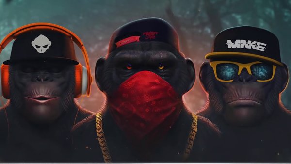 Картина обезьяны