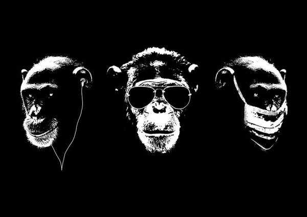 Три обезьяны современные