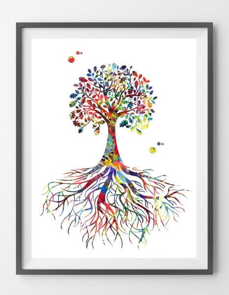 Дерево жизни с корнями