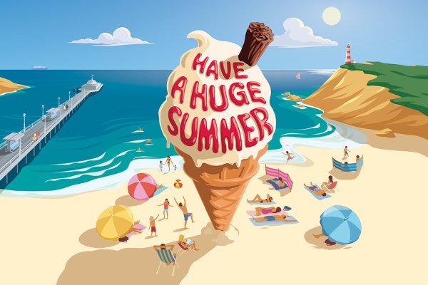 Постер пляж