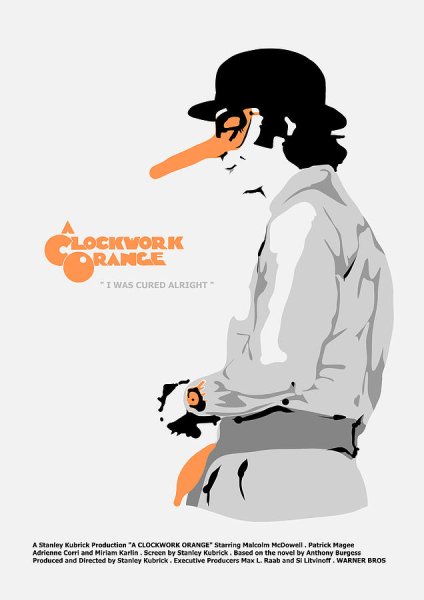 Заводной апельсин Постер арт