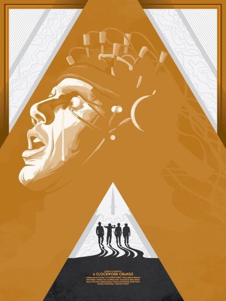 Заводной апельсин обложка фильма