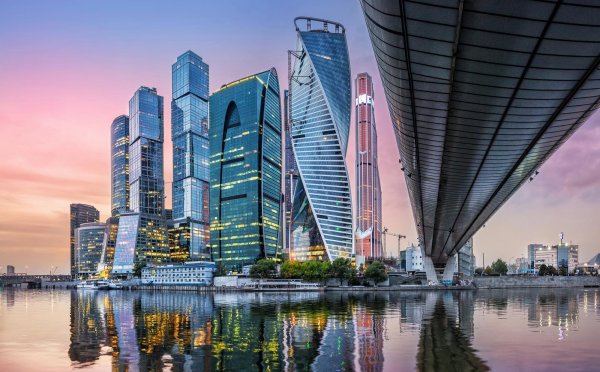 Ночной Москоу Сити