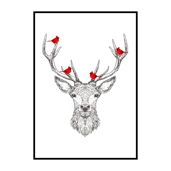 Новогодние постеры для интерьера