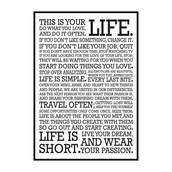 Текстовый Постер