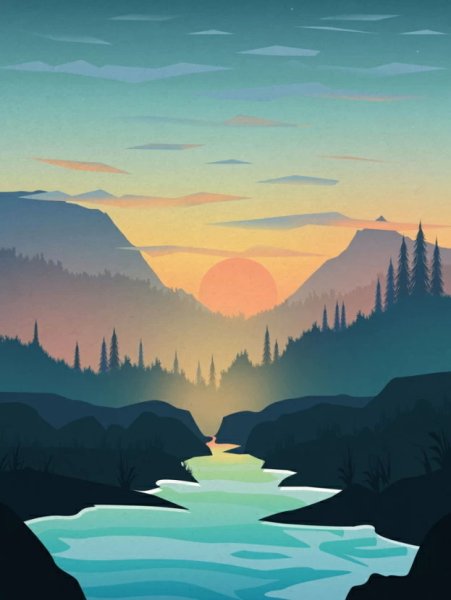 Постеры горы 80*110