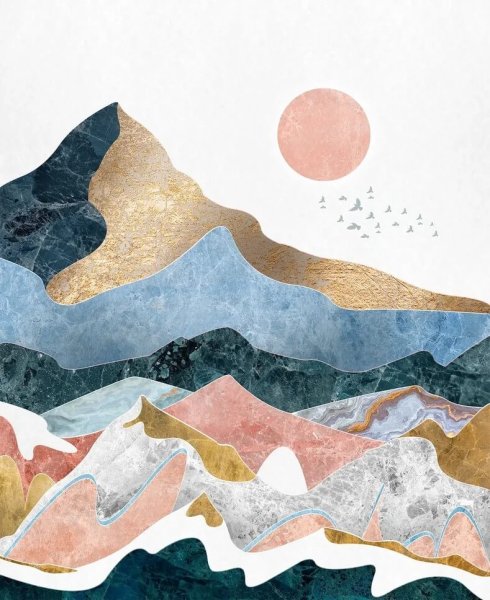 Плакат горы