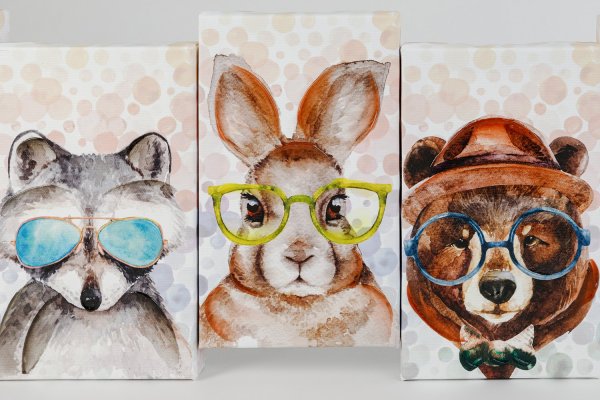 Картина из 5 частей животные