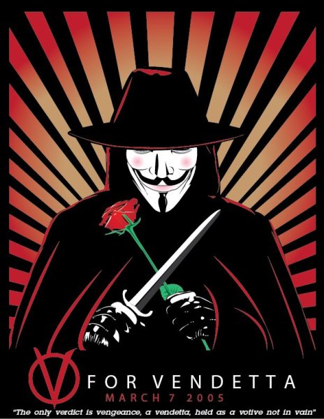 V Vendetta Постер
