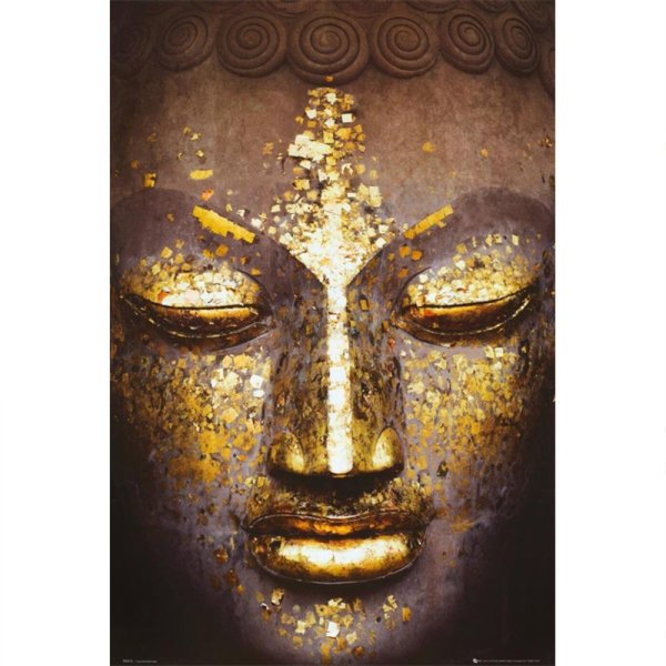 Будда картина с поталью